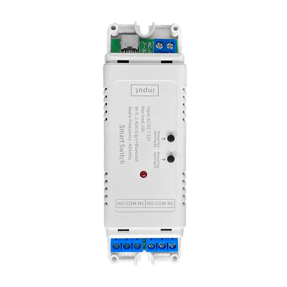 مفتاح ذكي واي فاي صغير سهل الاستخدام ، تحكم ثنائي الاتجاه ، يدعم المنزل الذكي ، أليكسيا ، مساعد جوجل ، جهاز تحكم عن بعد ، 10A