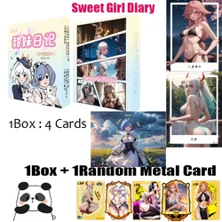 Hurtowa karta kolekcjonerska bogini słodka dziewczyna pamiętnik Hobby karta Anime Doujin Booster Box CCG rzadka karta zabawki prezenty