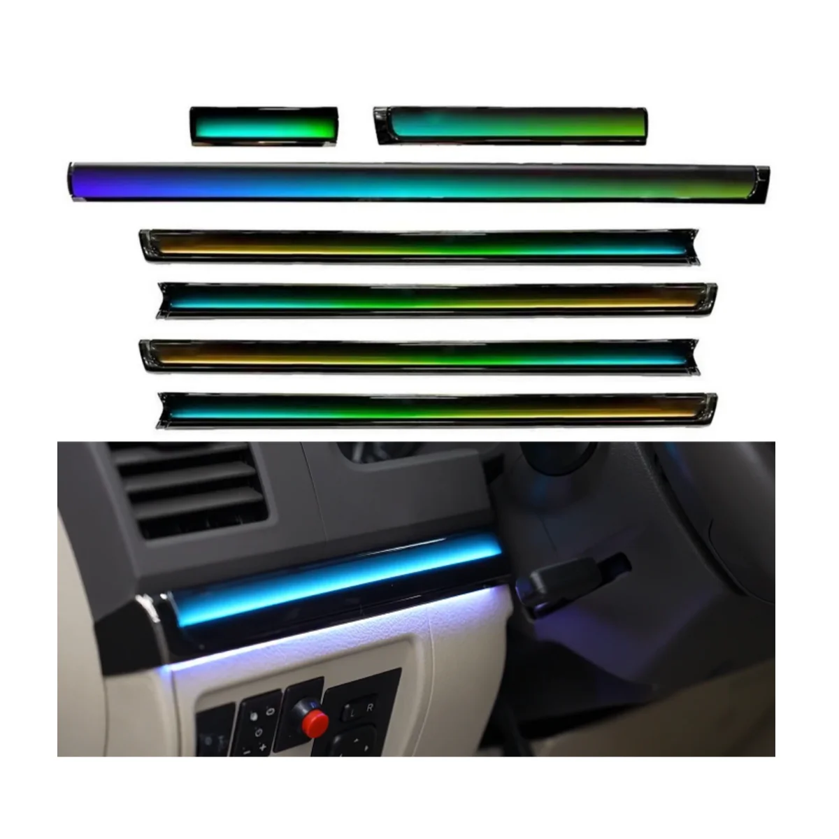 New Factory Price for 10-21 Land Cruiser Car Symphony Ambient Light 26 Colorful Interior 12V