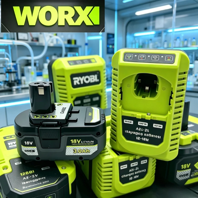 RYOBI 18V ONE+ Replacement Battery 4.0Ah Li-ion Cell, No Memory Effect Works for P108 Series Cordless Power Tools