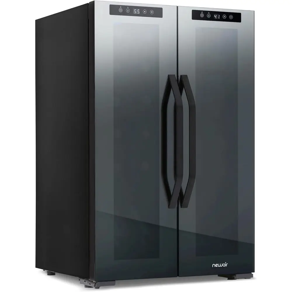 

20" Dual Zone Beverage Rerigerator & Wine Cooler or 12 Bottles & 39 Cans | reestanding or Built-In Under Counter Mini ridge or r
