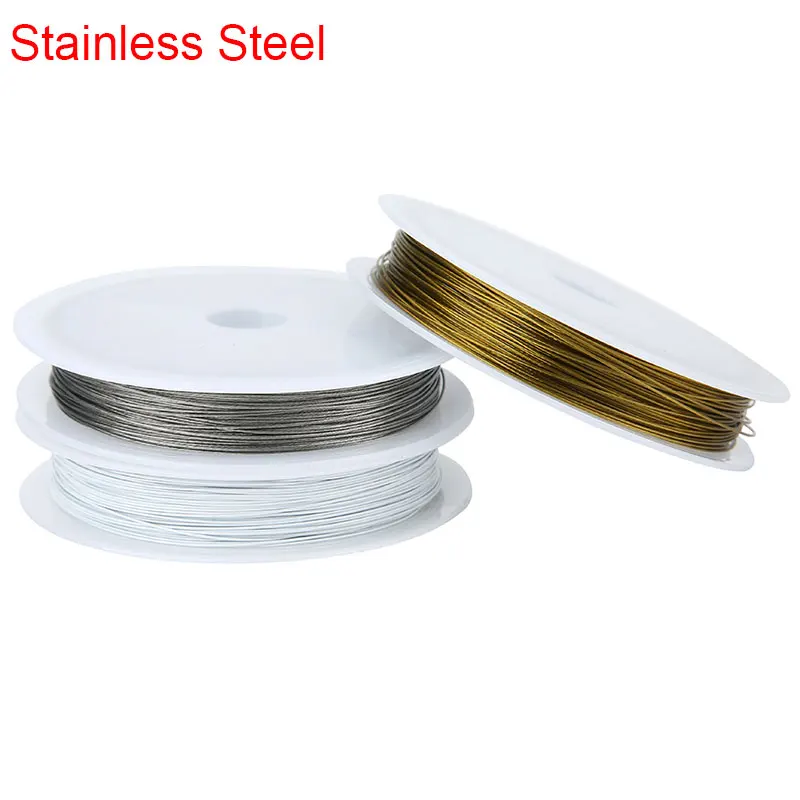 

1 рулон, проволочная нить из нержавеющей стали, прочный шнур, диаметр 0,3 0,38 0,45 0,5 0,6 0,8 1 мм, веревка, сделай сам, изготовление ювелирных изделий
