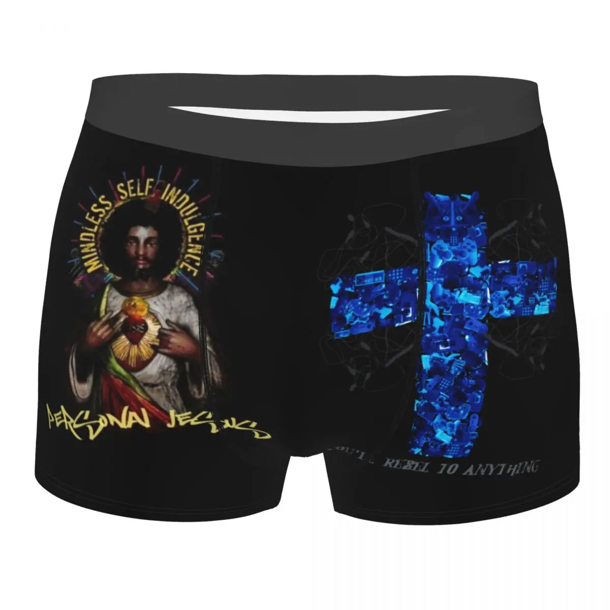 Sous-vêtements personnalisés pour hommes, Msi Mindless, Hip Hop, Punk Rock, Boxer électro, Shorts souples, Culottes, Caleçons