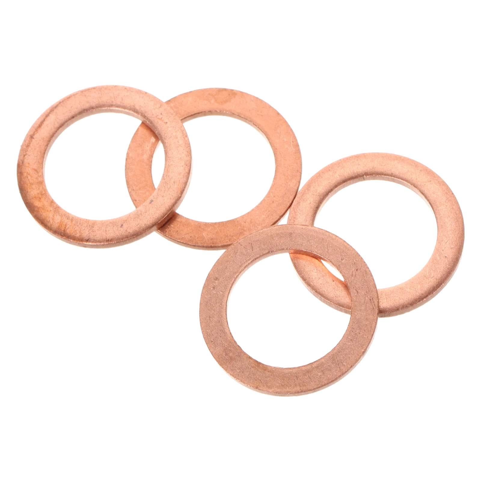 

4pcs Copper Washer for Brake Pump Gasket Sealing Pad Compatible Vehicle Copper Crush Washer Models Bike Lighting System
