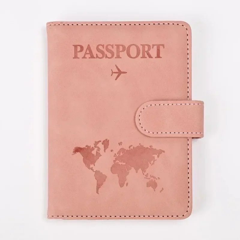 Women Men Business Bank Card PU Leather Travel Accessories Vintage Marble Passport Holder Wallet Case image 4