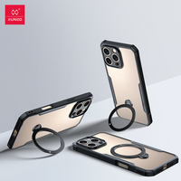 Xundd For iPhone 16 15 Pro Max 16 Plus 16 Magnetic Holder Case 360° Rotatable Airbag Anti-fall Camera Protect TPU&PC Back Cover