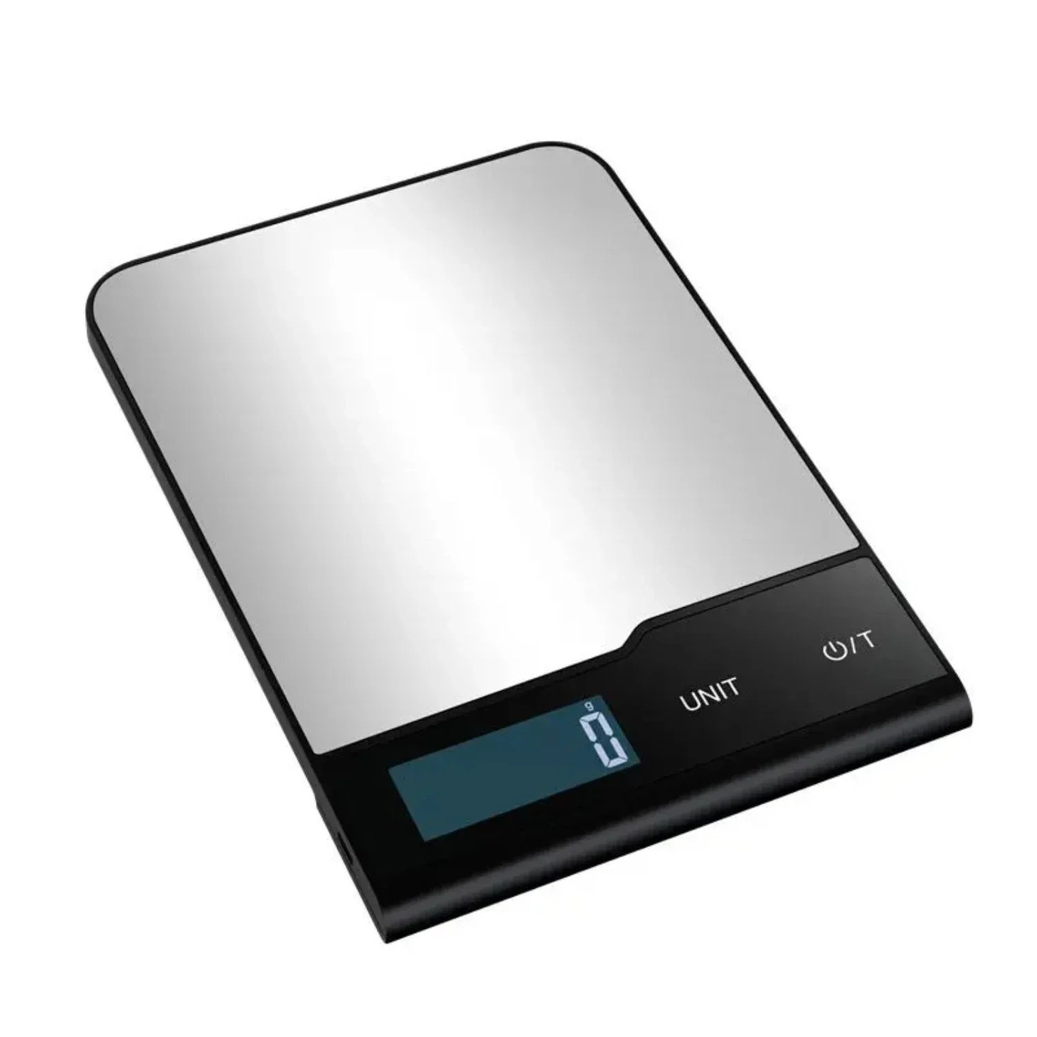 Efficient, reliable, and high precision stainless steel electronic kitchen scale - Essential sleek culinary device with large LC