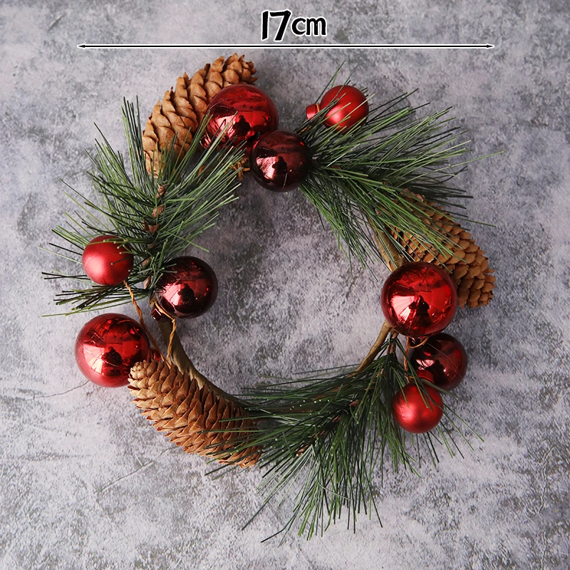 New Year Christmas Cake Decoration 2026 Acrylic Antlers Circular Pinecone Decor Merry Christmas Cake Topper Baking Ornament 2026