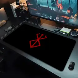 Berserk Guts Mouse Pad Cartoon Lockedge Large Gaming Pad Computer Gamer Keyboard Mouse Mat Desk Mousepad for PC Desk Pad