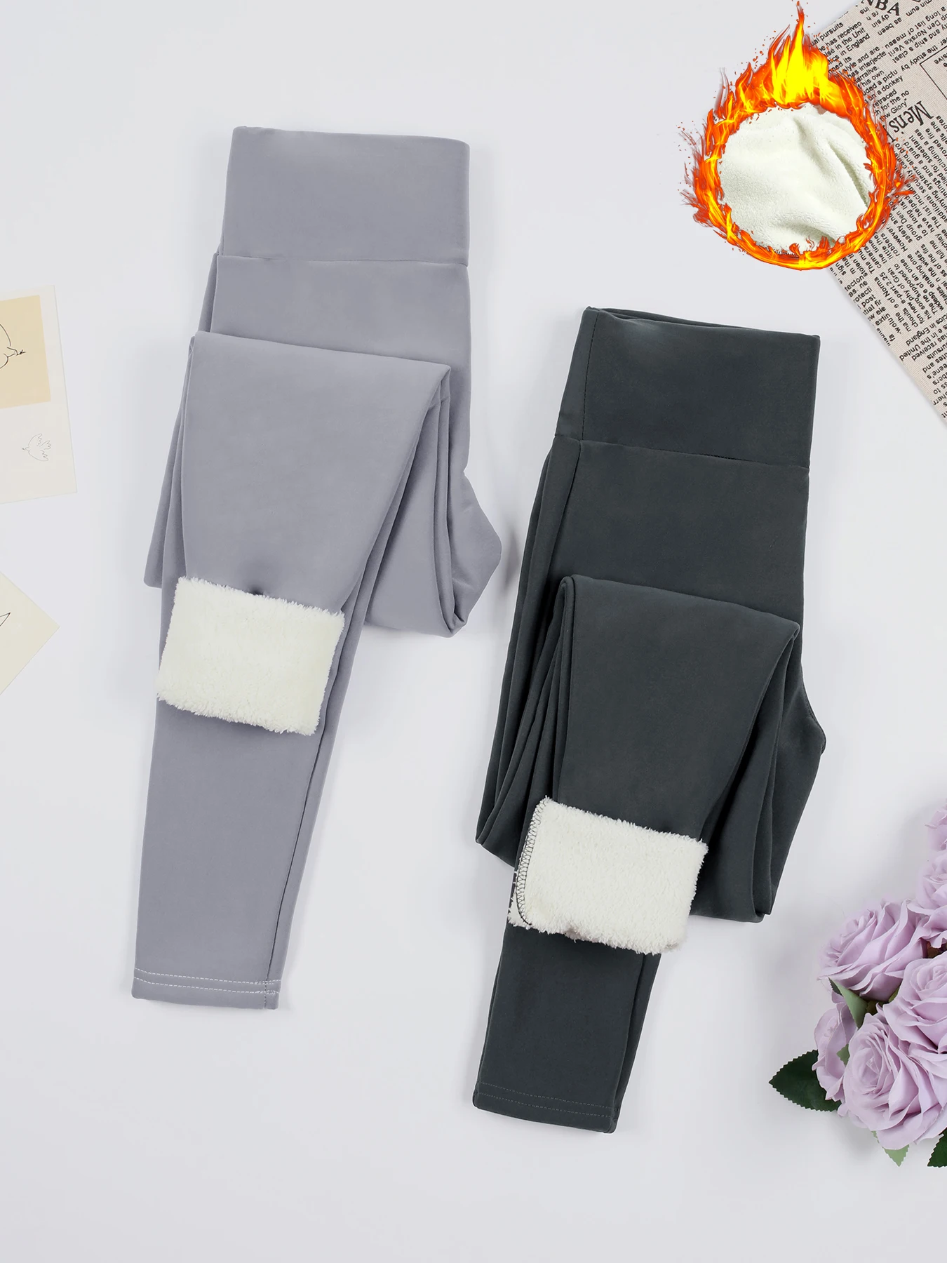 النساء الشتاء رشاقته الدافئة طماق لامب الكشمير طماق عالية الخصر الصوف الجوارب المرنة الجوارب الدافئة السراويل ضئيلة المخملية يغطي الرجل