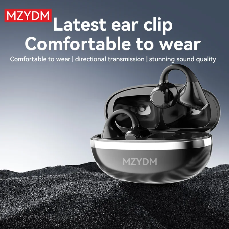سماعات بلوتوث لاسلكية 5.4 مفتوحة الأذن كليب سماعات الأذن الرياضية خطافات الأذن HiFi ستيريو الصوت إلغاء الضوضاء مقاوم للماء للجري #2