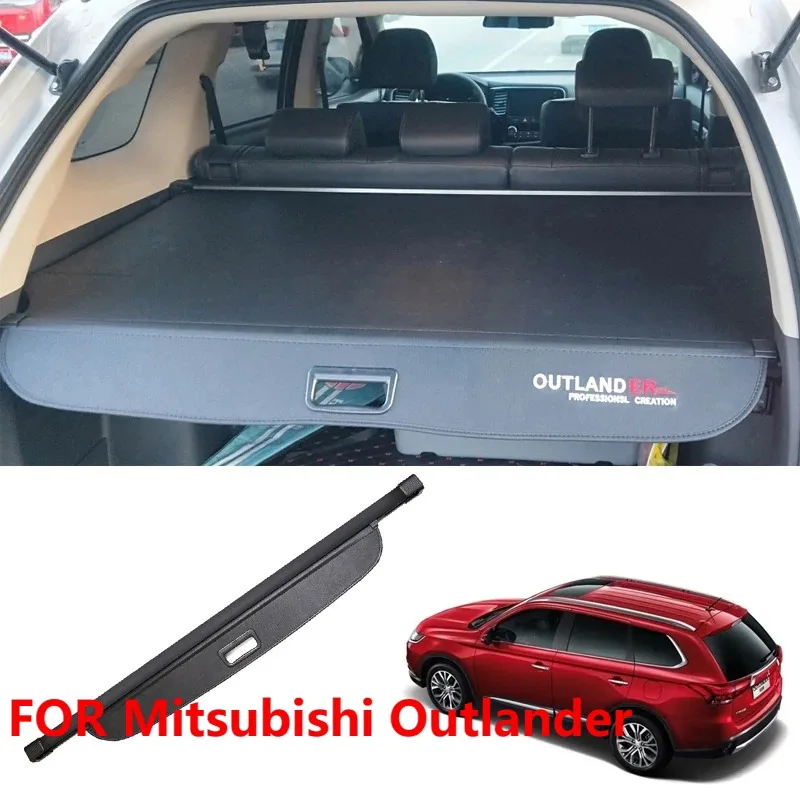 For Mitsubishi Outlander Rear Trunk Cover 2016-2021 Retractable Parcel Shelf Cargo Divider