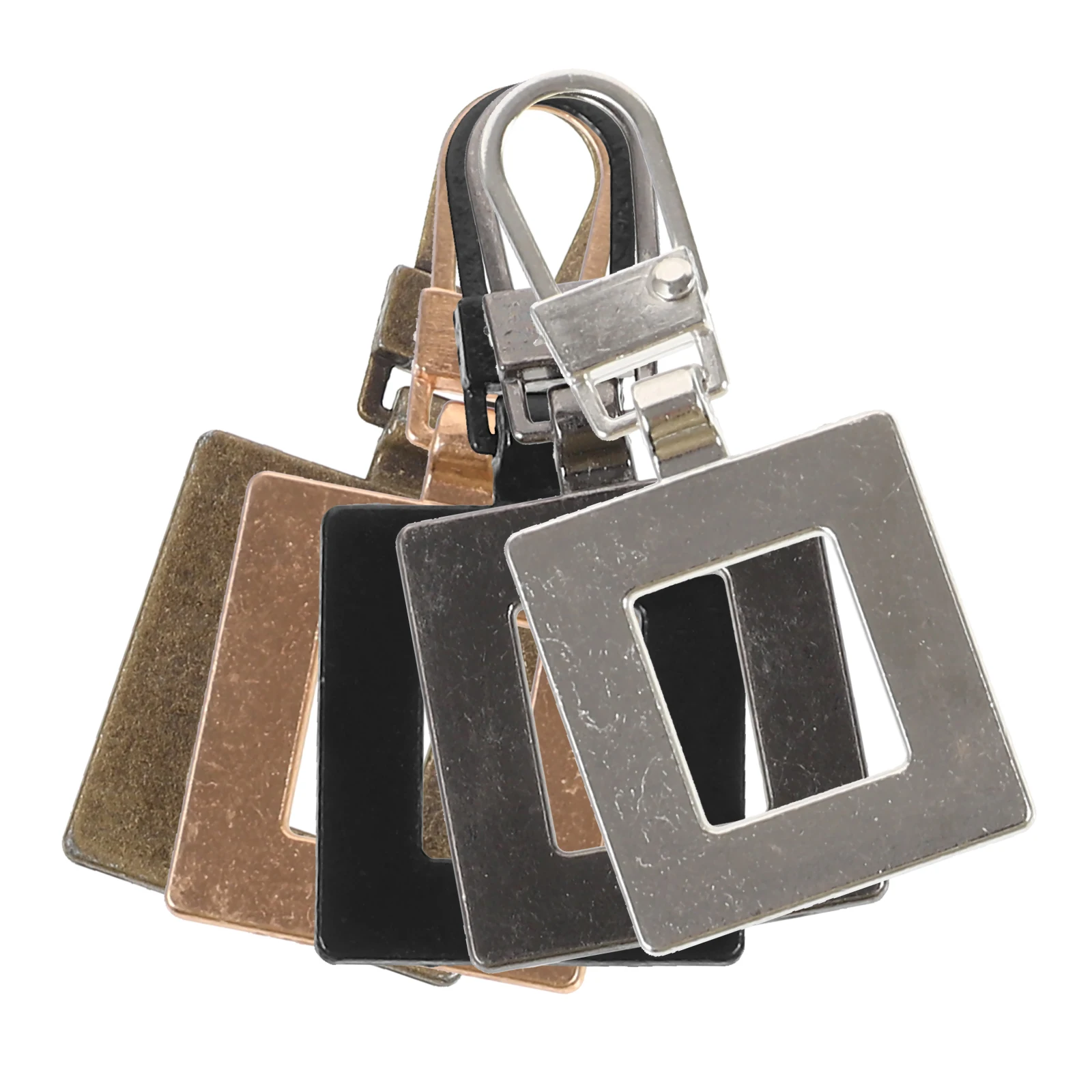 

5pcs Heads Durable Zippers For Jackets Iron Zipper Pullers No Sewing For Backpacks Luggage Jackets Zipper Repair Kit