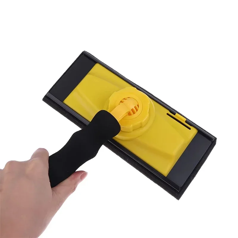 Paint Brush Flat 23x18cm for Wall Use with 360 Rotatable Handle Soft Grip EVA and Threaded Pole Mounting System