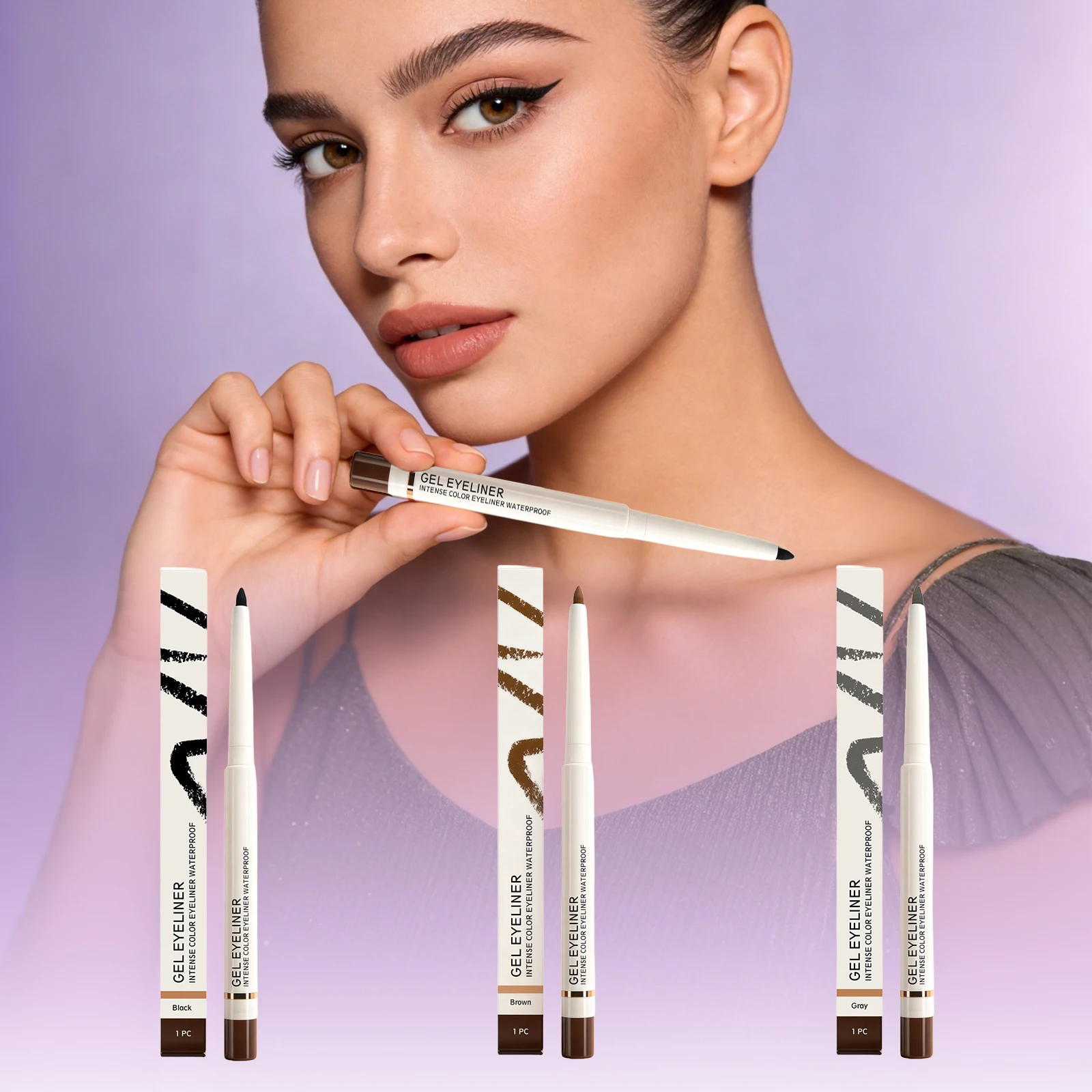 

Matte Eyeliner Pencil Lasting Waterproof Matte Texure Smooth Easy Draw Shaping Liner Contour Quick Dry Portable Eye Makeup Pen