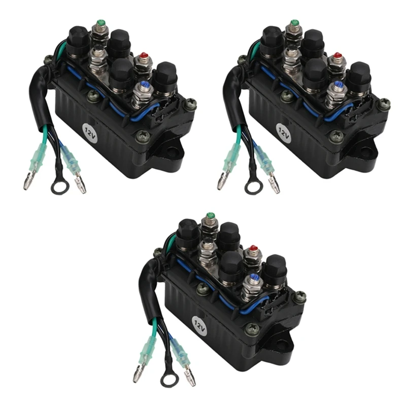 3X Trim Tilt Relay For Yamaha Outboard 30 40 50 60 70 80 90 HP 1992-2006 6H1-81950-00-00