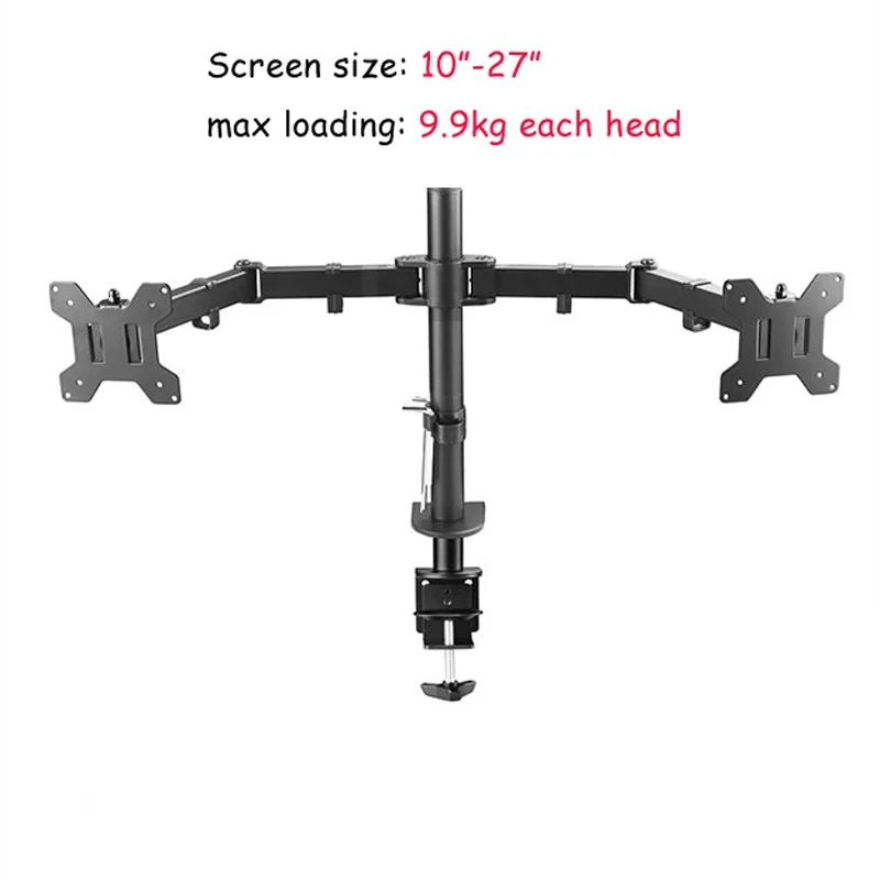 400mm DL-T902-240 MS02 Desktop Stand Full Motion 360 Degree steel Monitor Holder 10\