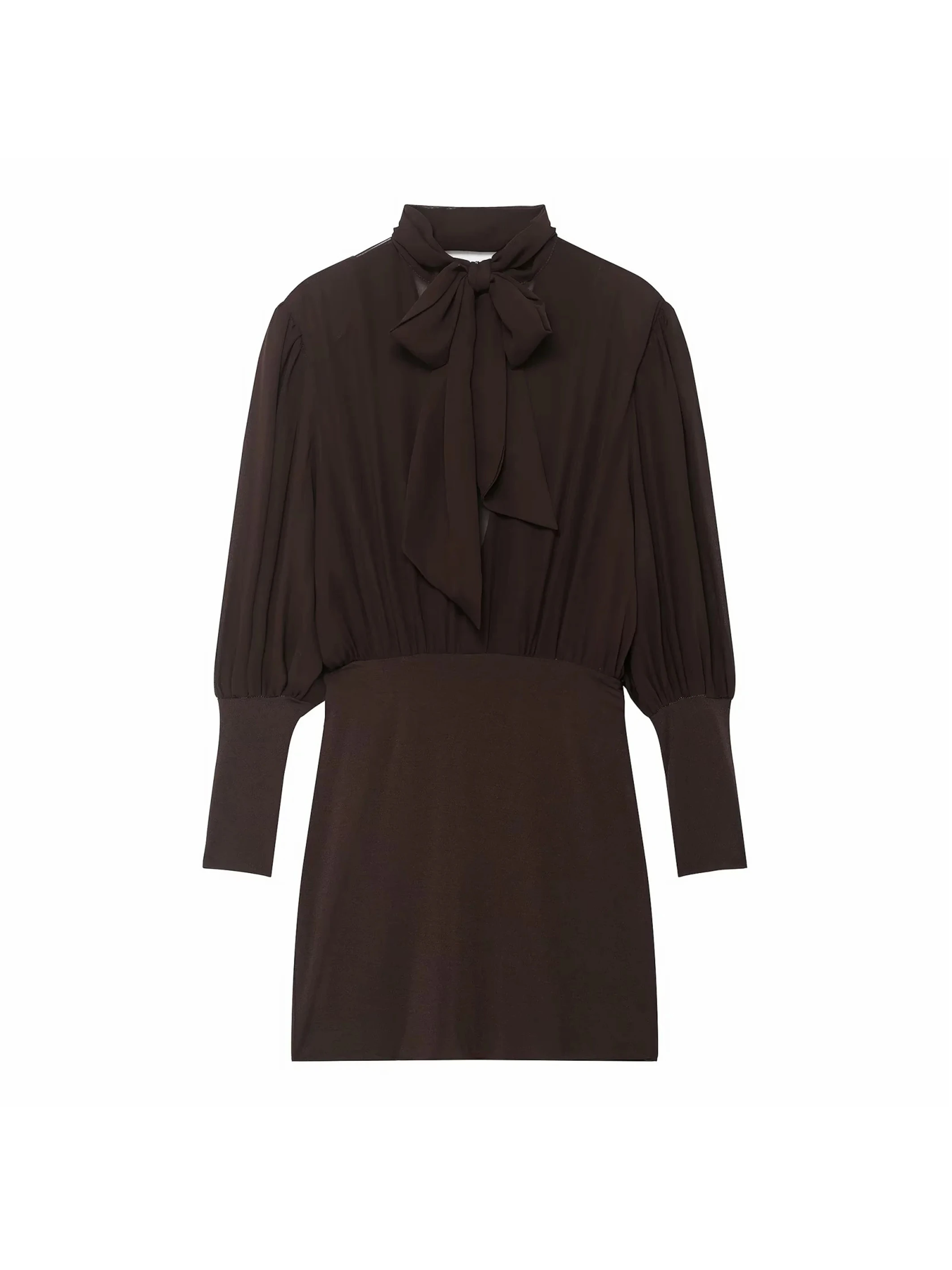 Robe dos nu pour femmes, nouvelle mode, épaulettes, manches longues, dos nu, Patchwork, taille cintrée, robes Slim