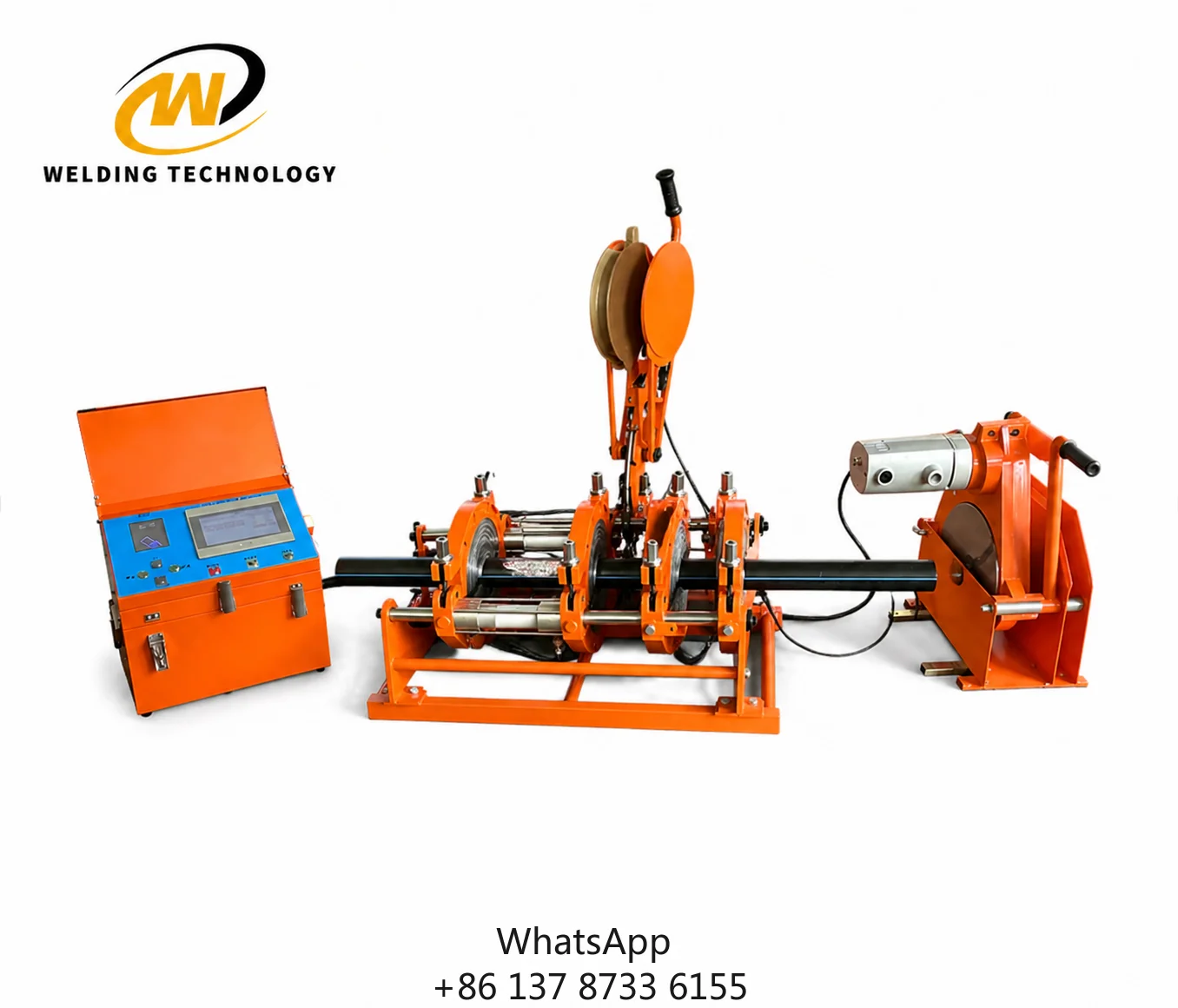 Nova Máquina de Solda por Termofusão Totalmente Automática/CNC com Controle CNC para Tubos Plásticos, Certificada CE, 40-200mm, WDA200, com PLC SIEMENS e WEINTEK