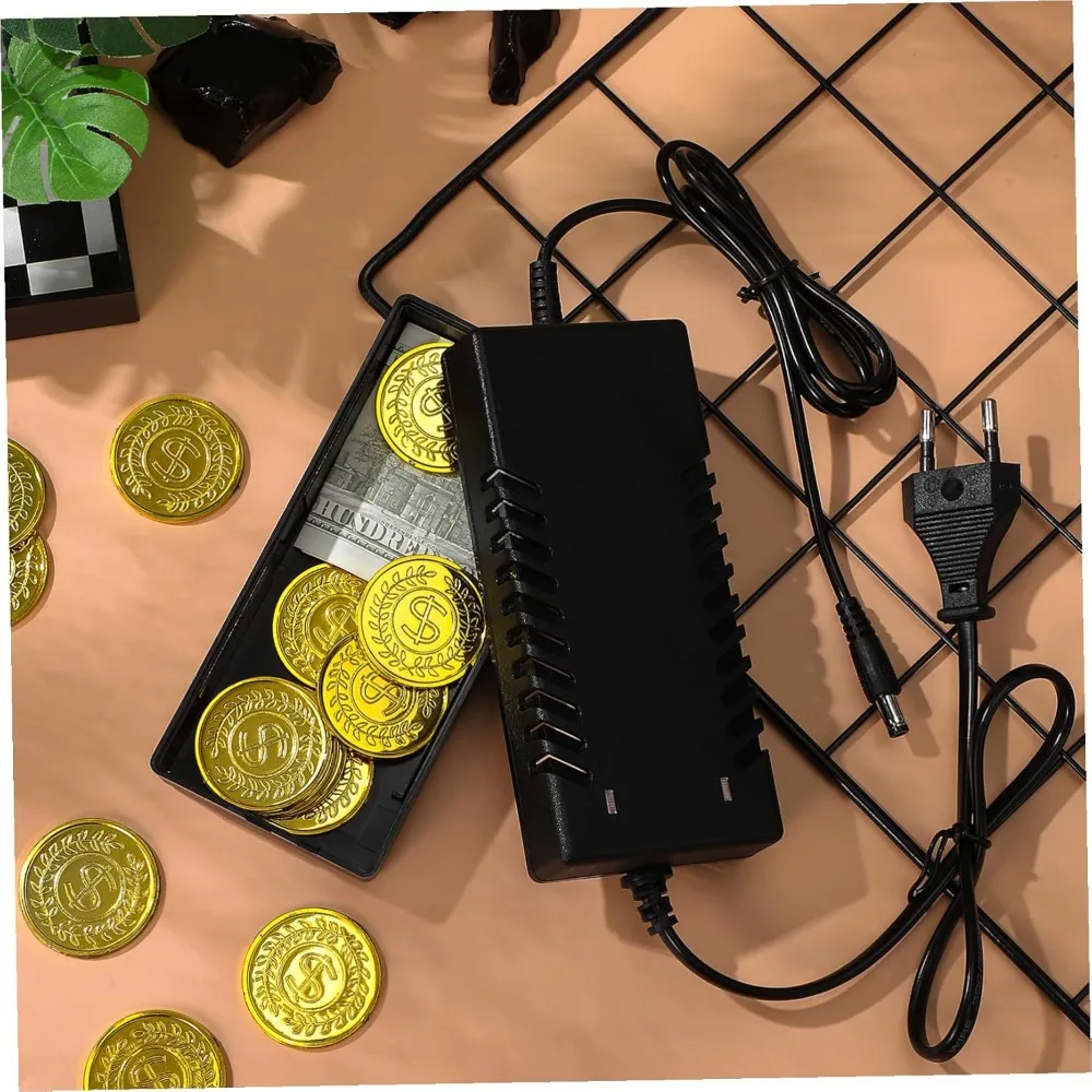 Fake Laptop Charger Hidden Storage Box - Secret Stash for Valuables, Keys & Jewelry