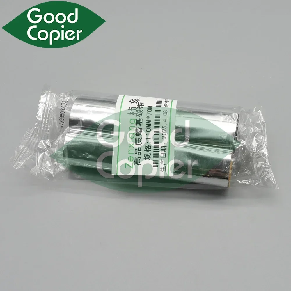 2pcs 110mm70m RESIN-ENHANCED WAX used for GK420t TLP2844 Printer ribbon