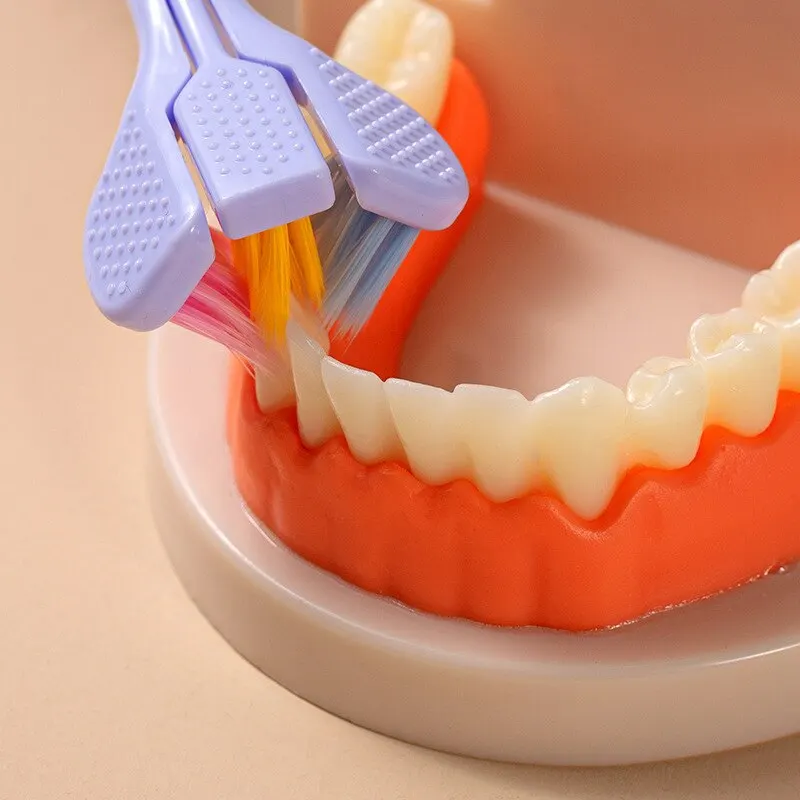 360 gradi tre Sed spazzolino a setole morbide igiene orale sicurezza spazzolino da denti pulizia profonda portatile viaggio dentale igiene orale