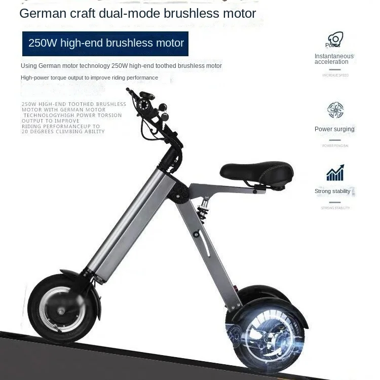 New national standard electric bicycle for use, electric scooter, small folding special tricycle car