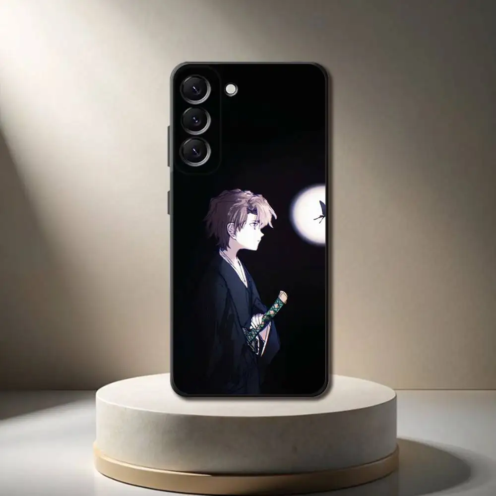 Funda de teléfono de anime Aizen-N S-Sousuke para Samsung Galaxy A 73,72,51,53,52,71,22,5G,Note,J7,8,9 funda negra suave