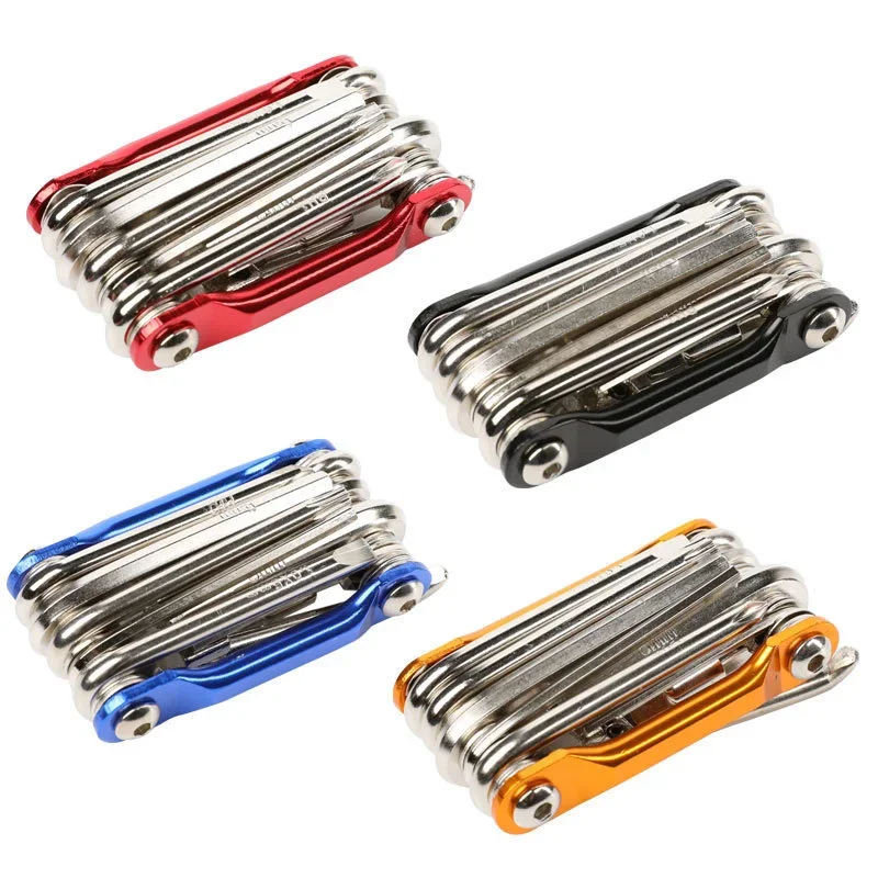 

11 in 1 Bicycle Repair Tool Kit Mountain Bike Wrench Screwdriver Chain Hex Spoke Multifunction Bicycle Repair Set Cycling Tool
