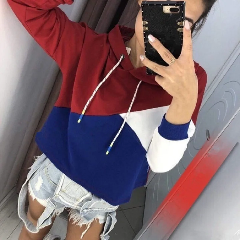 2023 Autumn and Winter Fashion Trends with Cashmere Splicing Color Ribbon Hat Long-sleeved Corkscrew Sweater