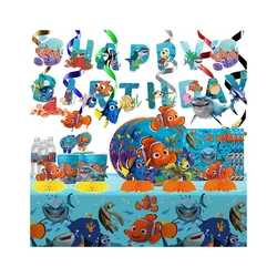 Disney Findet Nemo Thema Nette Geburtstag Party Dekoration Ballon Platte Banner Hintergrund Kuchen Liefert Banner Für Baby Dusche