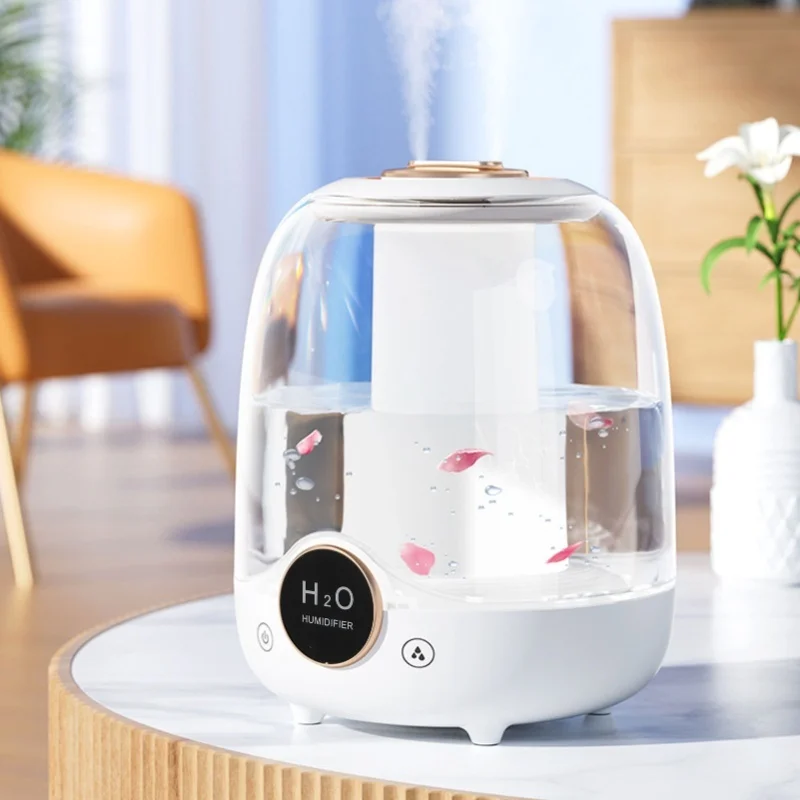 

3L Large Capacity Small Humidifier Dual Spray Desktop Aromatherapy For Home Office - Ultra-Quiet Operation