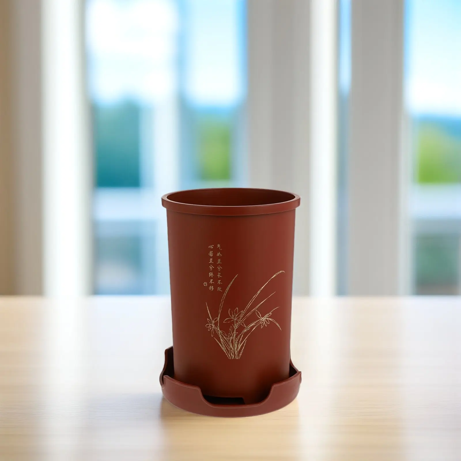 

Набор из 1 дышащего цветочного горшка из смолы для орхидей, простой кашпо для балкона, сада, стола, весеннего и уличного декора