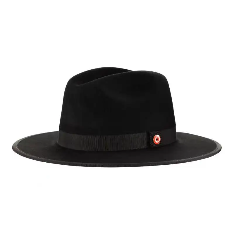 I  Hot Sale Pure Wool Top Hat Patch Vintage British Style Fedora