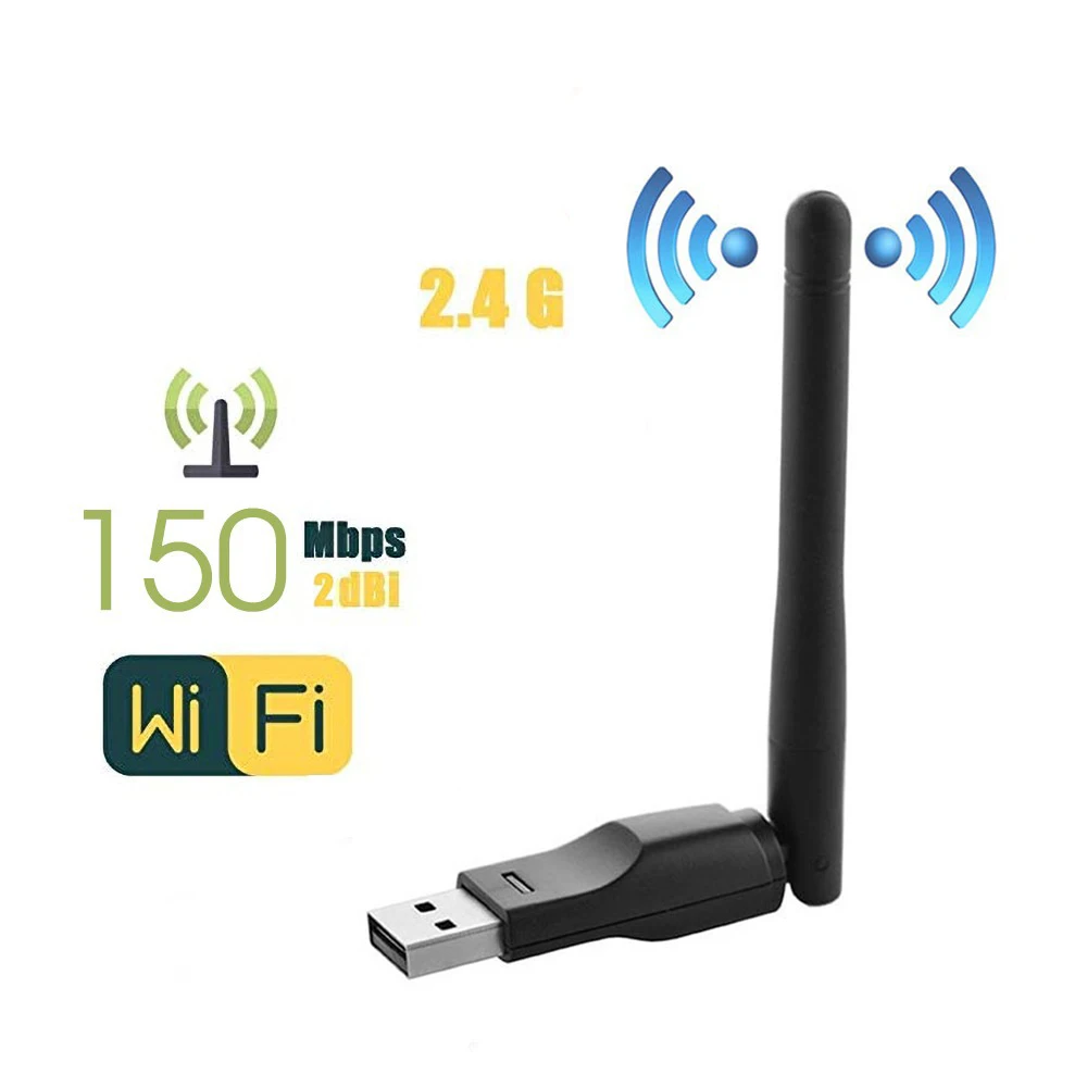 150M Wireless RT8188 Chip Card USB Small Network Adapter With Antenna Computer WIFI