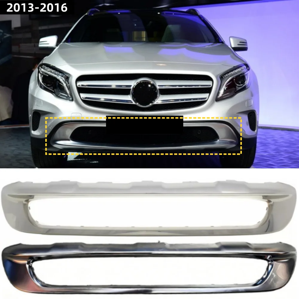 

For Mercedes Benz GLA W156 X156 2013-2016 Front Bumper Lower Ventilation Grille Decorative Frame A1568851622