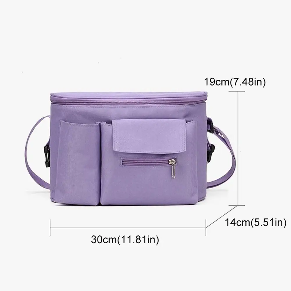 マルチポケットベビーカーオーガナイザーバッグ大容量おむつボトルベビーカーハンギングバッグ旅行屋外ベビーカー収納袋ママバッグ