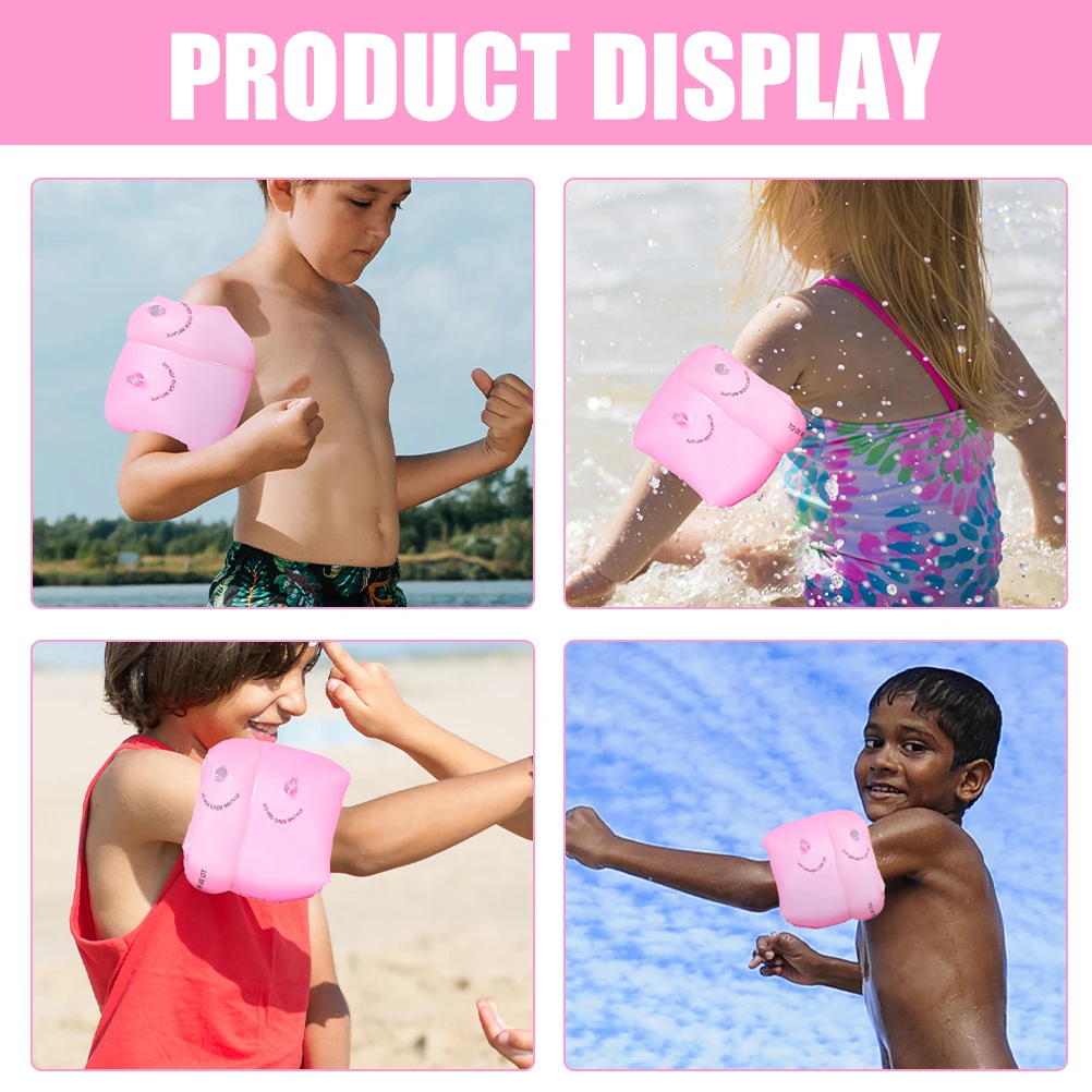 

4pcs Inflatable Swim Sleeve Arm Floaties Swimming Arm Ring Pool Equipment Floating Sleeve Swimming Supplies Outdoor Beach Gift