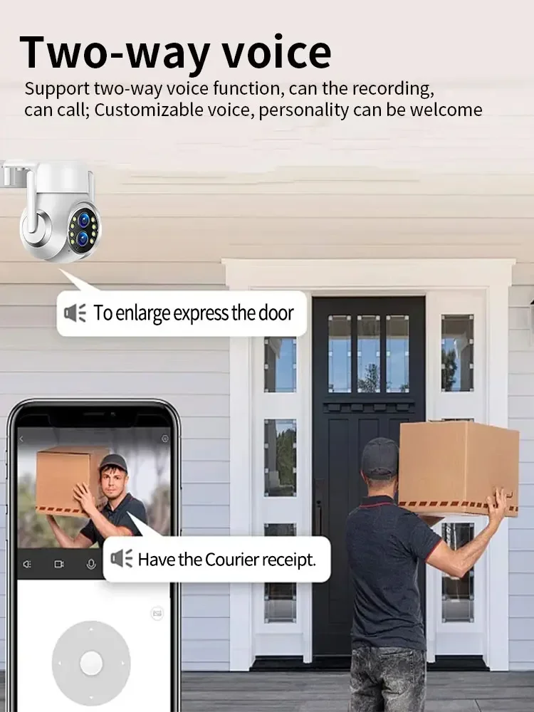 Xiaomi 2025 15X Zoom PTZ Camara Two-way Audio 5MP Security Surveillance Linkage Tracking Dual-Lens Wifi Home Outdoor Camera