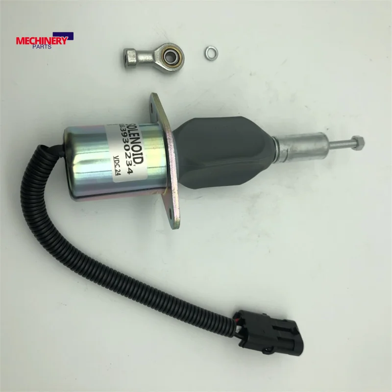 24V Fuel Shut Off Stop Solenoid 3930234 3928161 3964624 For Cummins 6CT 8.3L Engine Komatsu Hyundai