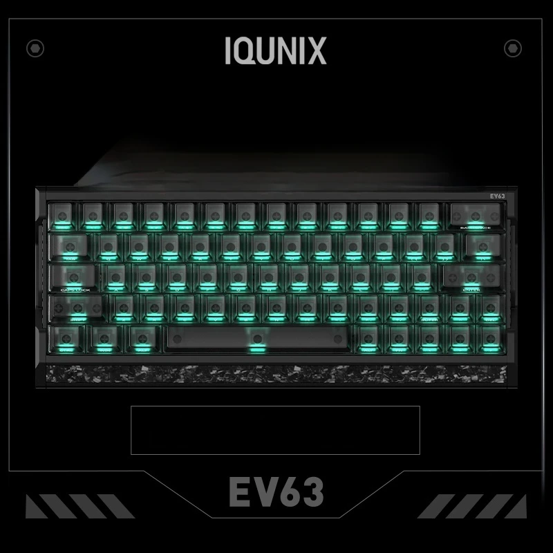 

IQUNIX EV63 RGB Wired Keyboard Custom Magnetic Jade pro Switch Electronic Sports Game Keyboard for Computer Office Use