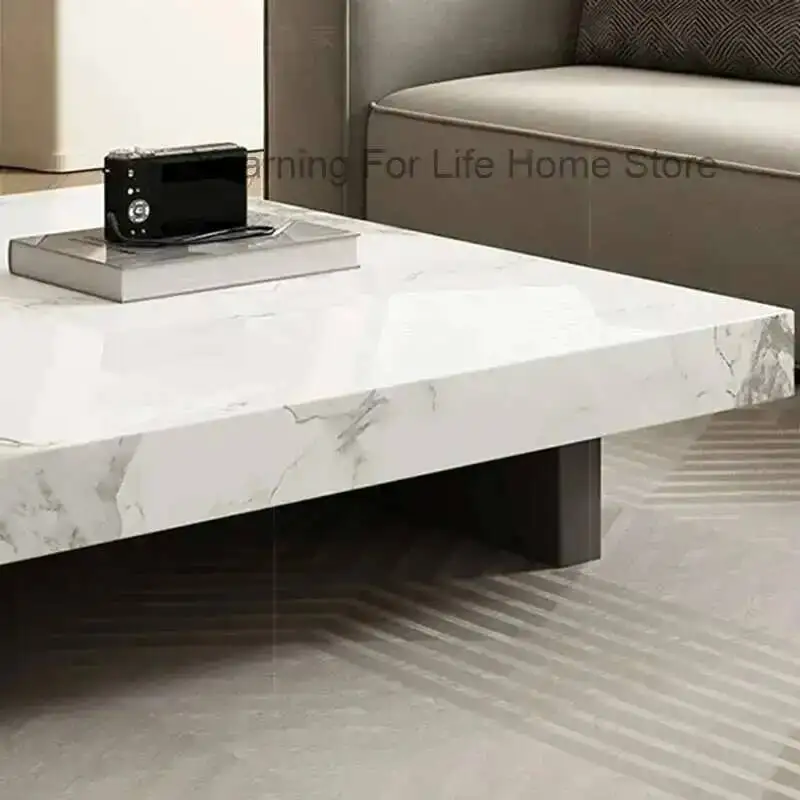 Minimalist Display Fashion Coffee Tables Nordic Premium Luxury Coffee Table Aesthetic Square Table Basse De Salon Home Furniture