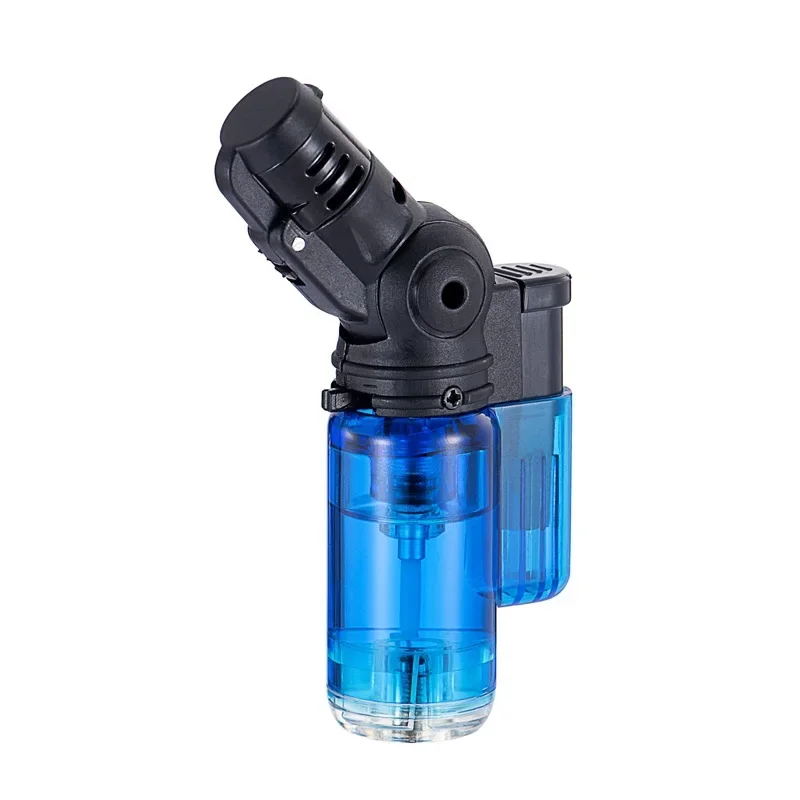 Creative Butane Torch Lighters Windproof Jet Flame Mini Rotating Head Gun Lighter Smoking Cigar Accessories