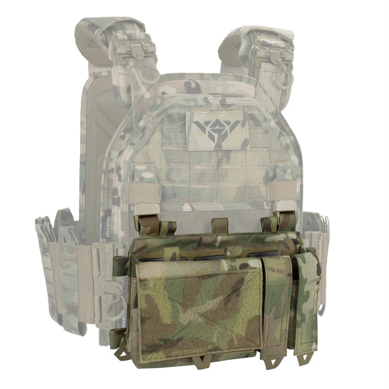 yakeda-triple-magazine-pouch-with-quick-release-mag-pouch-insert-utx-buckles-combined-chest-mini-rig-pouch-tactical-accessories