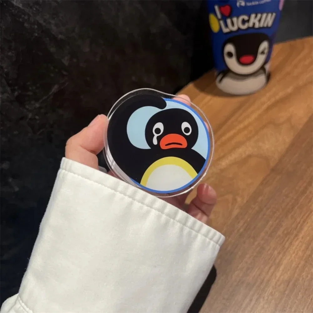 Магнитный держатель с милым мультяшным пингвином, ручка для телефона, подставка для Tok, кронштейн, поддержка IPhone 16 Pro Max для Magsafe, аксессуары, подарок