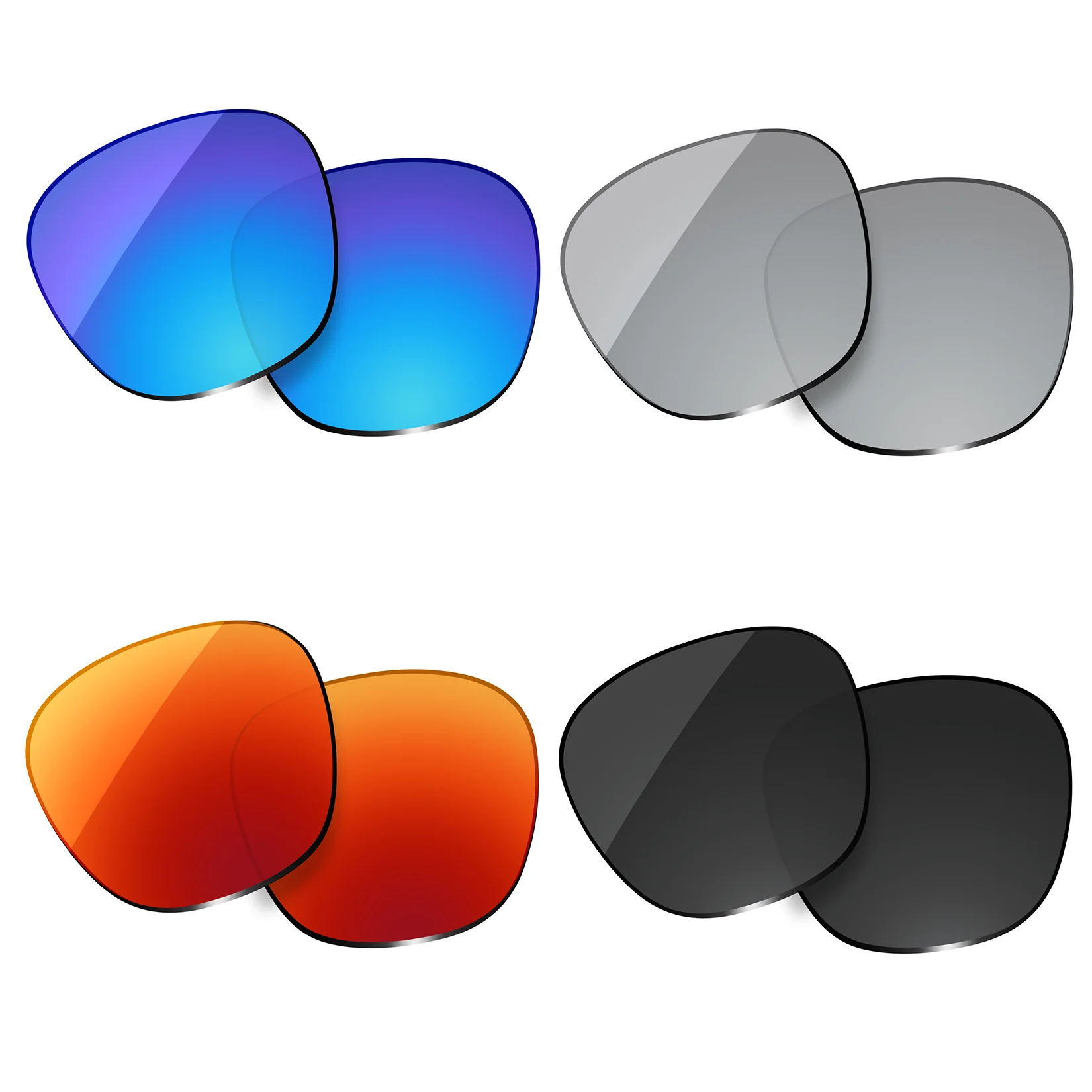 

OOWLIT Polarized Replacement Lenses for Oakley Shackle OO9507D 52mm Sunglasses