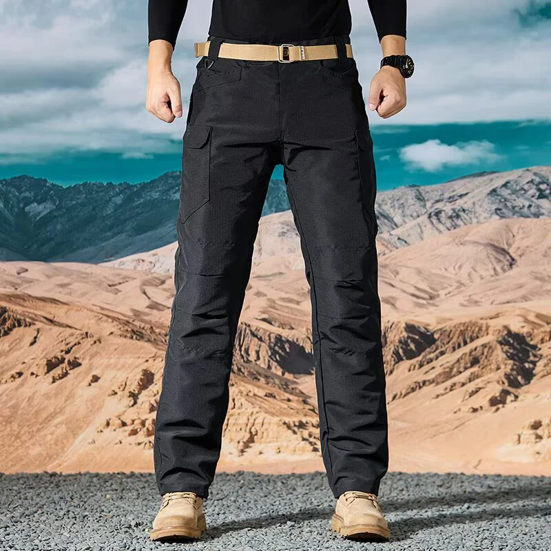 2025 新しい男性夏の戦術的なカーゴパンツ男性カジュアルズボン耐摩耗性マルチポケット速乾性屋外ハイキング作業ズボン