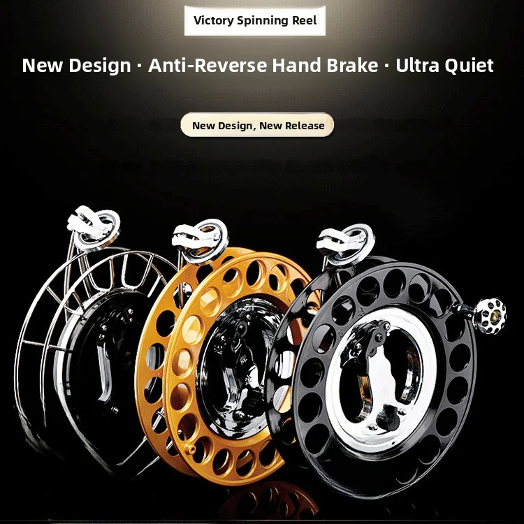Vic Brand Kite Wheel Alloy Profional High End Anti-Reversal with Brake Hand ip Wheel for Adults Beginners Line Wheel