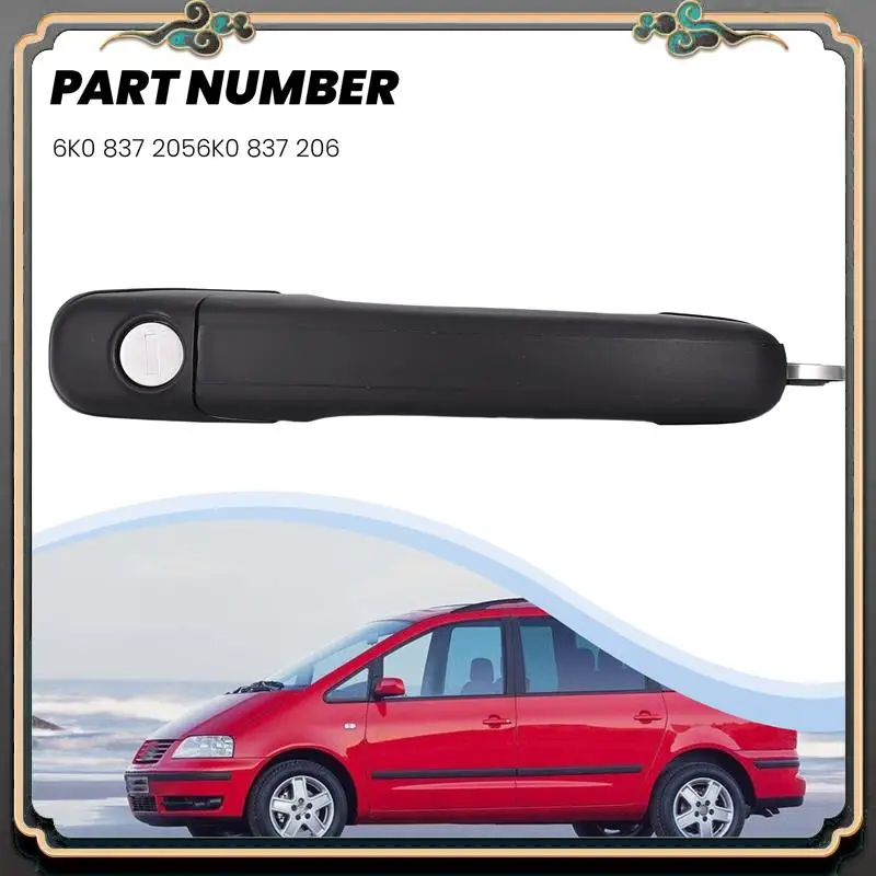 M45K-6K0837205 6K0837206 Front Left Right Door Handle With Lock Barrel For FORD GALAXY SHARAN ALHAMBRA 33Mm Pin Length