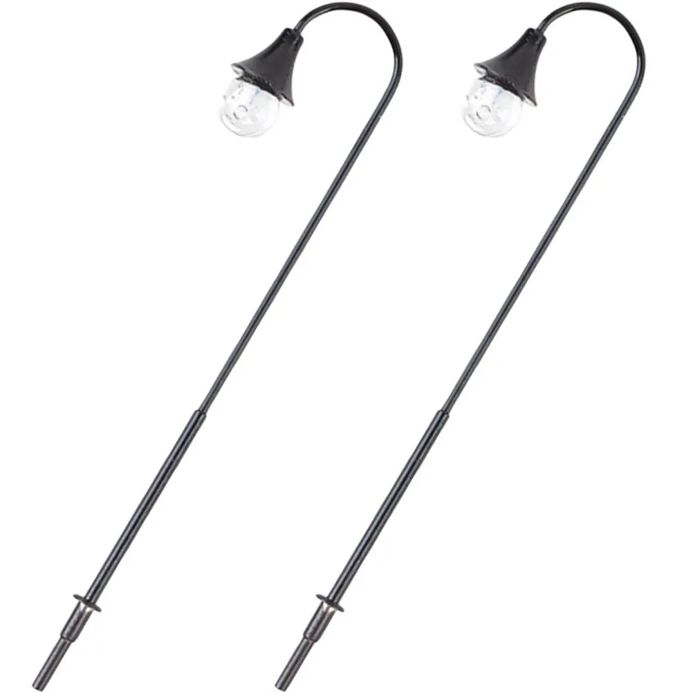 

2Pcs Sand Table Accessories Mini Street Light Courtyard Lamps Decorative Landscape Scene for DIY Micro Landscape Garden